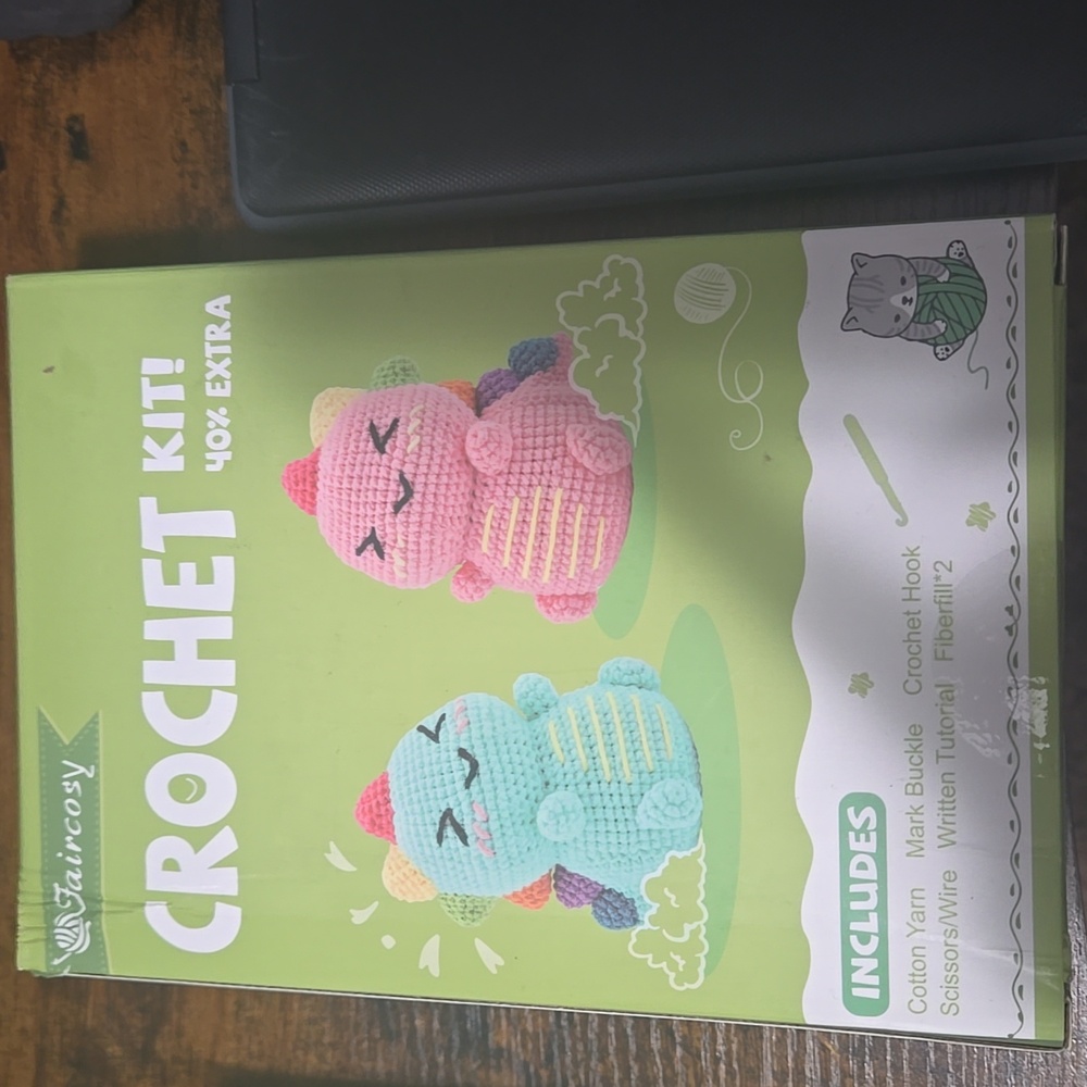 Faircosy Crochet Kit with Dinosaur Design